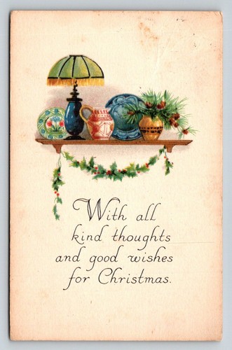 1923 gibson christmas postcard - 1923,