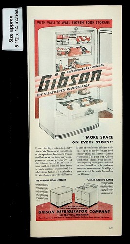 1944 gibson refrigerator - gibson, co